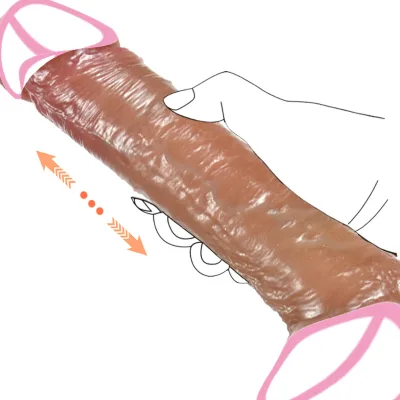Adult Plaything Squlid Silicone Dildo with Waterproof Vibrators Thrust and Bendable Flexible Penis for Lesbians and Couples