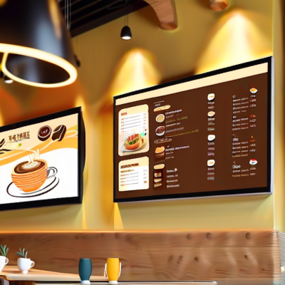 Wall Drive Thru Digital Menu Board Pizza Digital Board Display Screen Restaurant LCD Panel Menu Board Digital Menu Display