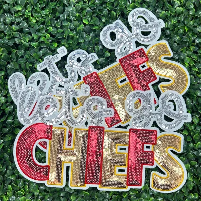 Sequin Iron on Patch Buffalo Embroidery Sequin Iron on Patches Large Iron on Patch Sequin