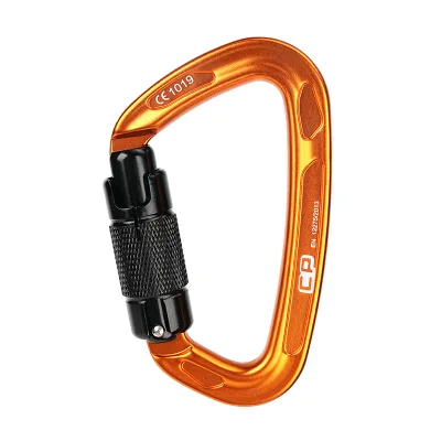 24kn Large Size 10cm Twist Automatic Swivel Lock Carabiner for Rock Climbing and Caribeaner Use