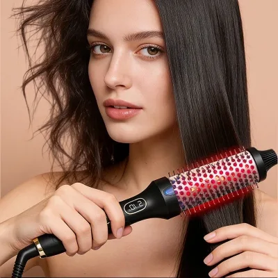 Hair Curler with Nylon Bristles That Gently Detangle and Style Hair Without Pulling or Snagging for Beginners