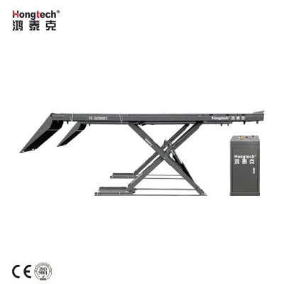 Ultra-Slim Large Scissor Lift/Jack for Automobiles & Buses Electric Drive 4T Capacity 1750mm Lift Height