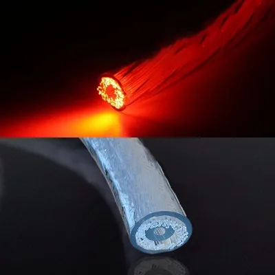 OD:12mm Multi-stranded optical cable, suitable for linear lighting around swimming pools; plastic optical cable