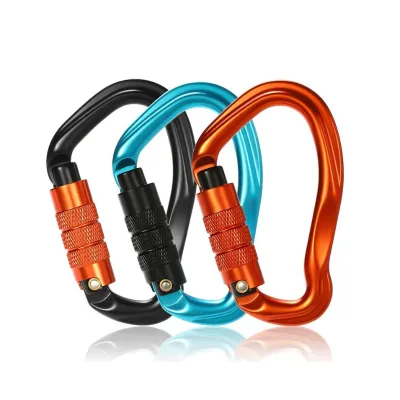 Carabiner Clips Aluminium Snap Hook Locking Carabiner Clips
