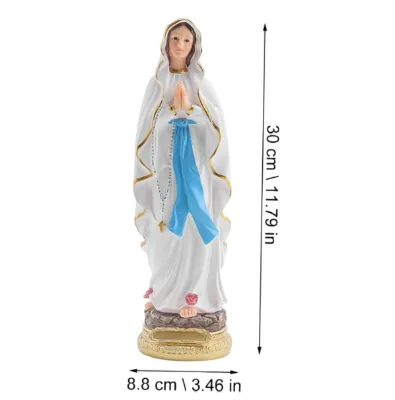 Modern Home Decoration Desktop Ornaments Eco-Friendly Resin Crafts Scenic Pattern Art Design Jesus Mary Christmas Prayer Medium