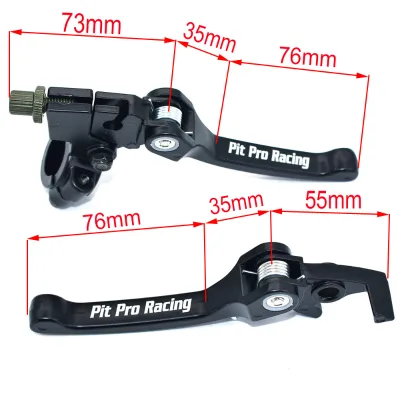 CRF KLX Pit Pro Xmotos BSE KAYO Pit Dirt Bikes Parts Most Aluminum Alloy Folding Clutch Lever Brake Lever Set Free Shipping