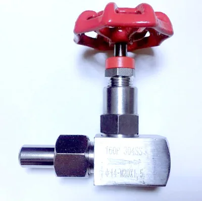 14mm SS304 Single-head Welded Pipe Internal Wire Needle Valve J21W-160P Pressure Gauge Valve Male Thread Female Thread