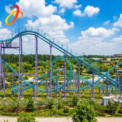 Crazy Racing Roller Coaster 12 Seats Amusement Park Equipment Family Roller Coaster Mini Roller Coaster Factory Direct Sale