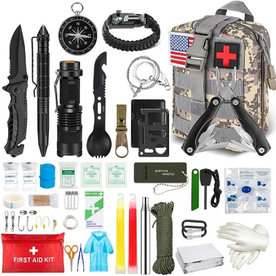 Tactical First Aid Kit Tourism Equipment Survival Kit Molle Outdoor Gear Emergency for Camping Hiking and Adventures