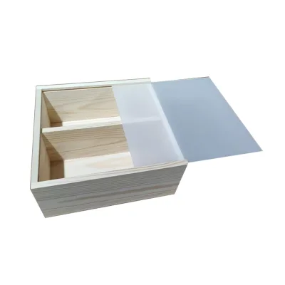 Wooden Wedding Candy Storage Box with Sliding Lid Candy Gift Snacks for Spring Festival Gift Packaging