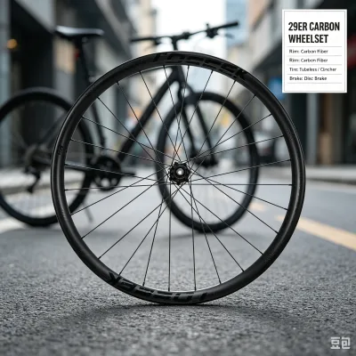 TOSEEK Lightweight 29er Carbon MTB Wheelset Disc Brake Tubeless Ready Clincher 28mm Rim Depth T800 Boost 110-148 XC Racing