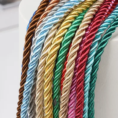 XinHong Kraft Paper Packaging Ropes with Rope Handle Rolls 3 Strand Soft PP Material Polyester/Nylon Braided Twist Rope 2-12mm