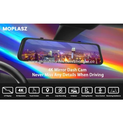 The 2 Channel Recording Front and Rear 4K+1080P Dual Camera with IR Night Vision 11.66 Inch Full Touch Screen, Dash Cam For Cars,