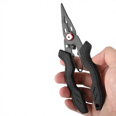 New Style Teflon Stainless Steel Multi-Functional Micro Lure Non-Slip Line Cutter Ring Opener Fishing Pliers FG-1080 Fishing