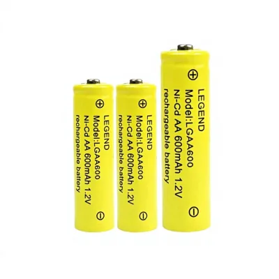 Customized Ni-Cd 5 12V Toy Rechargeable AA5 7 600mAH LGA5/LGAA600 Henan Manufacturer