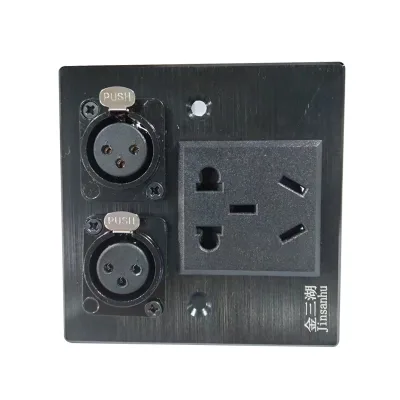 86-type Power Switch Socket Panel for Home Wall Use Multi-functional Socket Panel 86 Panel Aluminum Alloy Panel No Display
