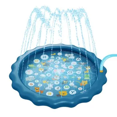 Factory Wholesale 67 Inch Inflatable Water Spray Mat Dog Splash Sprinkler Pad Splash Pad Sprinkler for Kids