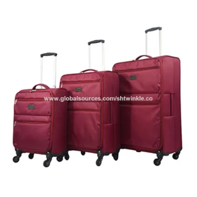 2019 New Design Softside Luggage,Polyester luggage set, 20"/24"/28"
