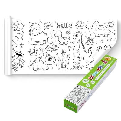 Carton Drawing Paper Scroll DIY Rolling Coloring Paper Art Drawing Toys for Kids