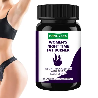 Private Labels Women's Fat Burner Capsules Vitamin D White Kidney Bean Extract Night Time Support Weight Control Capsules