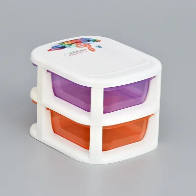 Wholesale Popular 2 Layers Plastic Storage Drawers with Good Quality and Nice Price