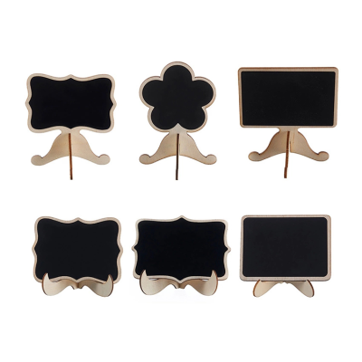 Mini Chalkboards Signs with Support Easels Place Cards Small Rectangle Chalkboards Blackboard for Weddings