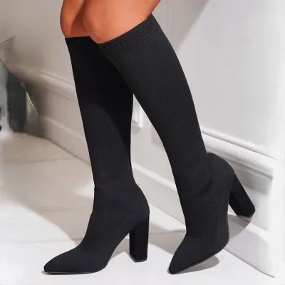 Women S Ankle Boots Woolen Yarn Upper Fleece Lining Rubber Outsole Autumn Comfort Style for Women Sizes 35 to 40 and 42