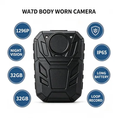 Multi Purpose WA7D Wearable Body Camera Motion Trigger Recording TF Card File Saving for Daily Usage
