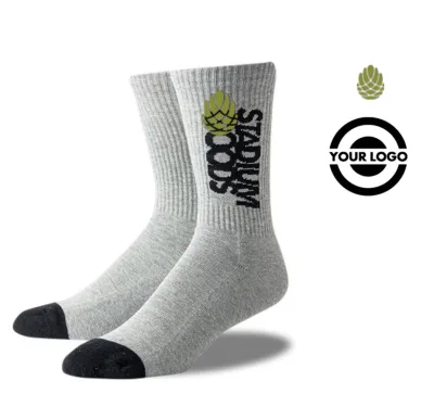Cotton Moisture Wicking Cushion Crew Socks Hiking Trail Outdoor Socks Custom Men Socks