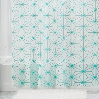 Hotel Bathroom Water Proof Curtain 72x72inch Classic Shower Curtain Set for Bathroom