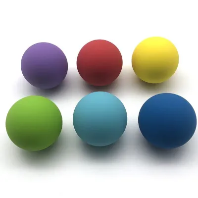 55mm Promotional Hollow Rubber Ball Fun Toy for Kids