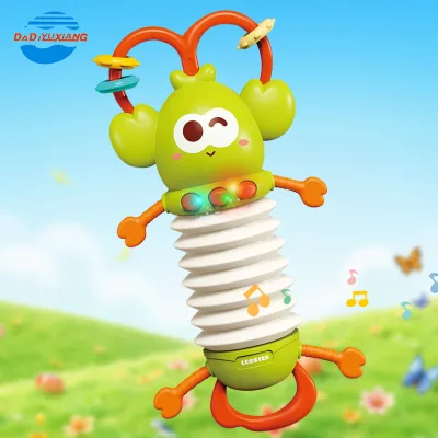 New Arrival Educational Cute Baby Play Soft Lighting Pull String Musical Accordion Educational Toy