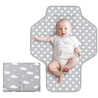 Cute Waterproof Custom Diaper Changing Mat Lightweight Baby Travel Portable Changing Pad