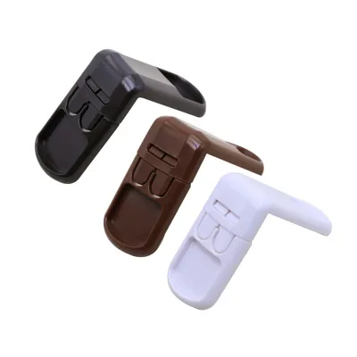 90 Degrees Angle Drawer Cabinet Corner Lock PP Safety Cabinet Lock for Children Babies Baby Safety Plastic Safety Cabinet Lock