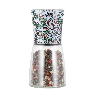 BSCI Audit Factory BRC Audit Factory 6OZ 170ml Food Grade Transfer Printing Glass Herb Grinder