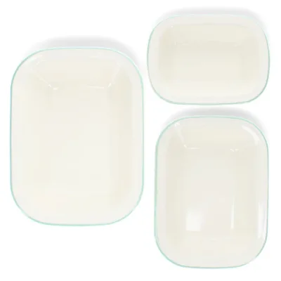 OEM Custom logo Food Grade OEM Heat Transfer Turkish Carbon Steel Enameled Baking Food Sauce Dishes