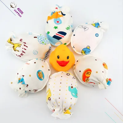 Baby Gloves Newborn Infant Scratch Elastic Wrist Soft Infant Gloves 0-6 Months Mittens for Baby