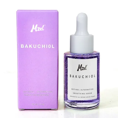 Private Label Bakuchiol Retinol Alternative Smoothing Face Serum, Hydrate and Reduce Appearance of Fine Lines and Wrinkles