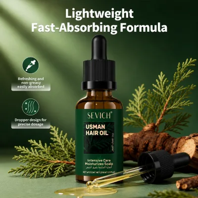 SEVICH Usman Hair Care Oil Polygonum Multiflorum Thuja Orientalis Extract Nourishing Damaged Hair Growth Care