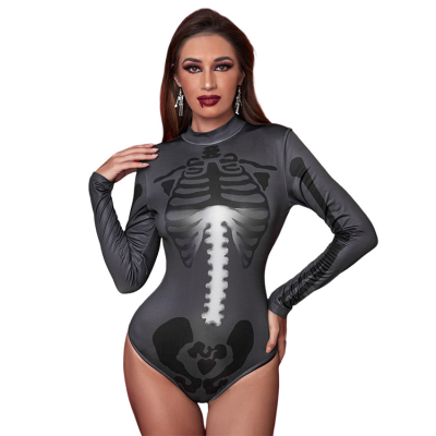 Skull Cosplay Tight Adult Cosplay Suit Halloween Costume