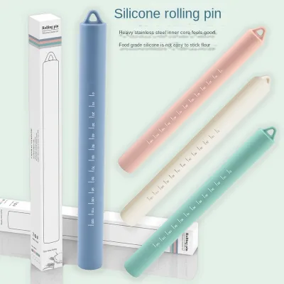 Caida Eco-Friendly Silicone Food Grade Rolling Pin for Baking Flour Stick Dumpling Kneading