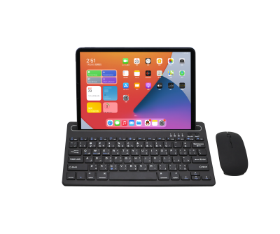 Wireless Bluetooth Keyboard Multidevice Bluetooth Keyboard for Windows/IOS/Android With Integrated Cradle Holds