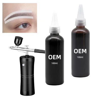 Airbrush Paint Spray Eyebrow Makeup Colors Hair Ink Body Paint Water-Based Airbrush Paint Kit for Artists
