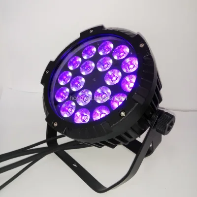 Waterproof Led Par Light 18x18W RGBWA UV 6in1 Outdoor Led Par 64 Light PAR CAN
