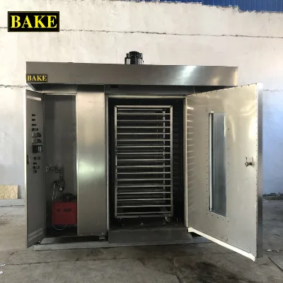 Hamburger Bread Baking Machine Rotating Baking Oven Gas
