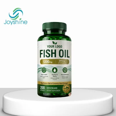 OEM Rapid Release Fish Oil Capsules 1200mg Omega3 Supplement For Cardiovascular & Overall Wellness
