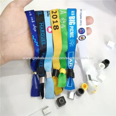 Festival Ribbon Wristband with Eco-friendly Printed Wristband for Event Sports Concert
