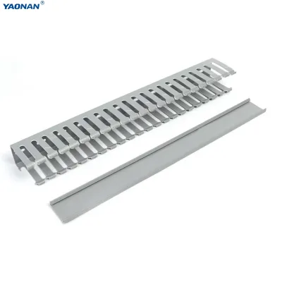 PVC Slotted Cable Trunking Flame Retardant Plastic Wiring Duct Electrical Cable Channel for Cabinet Internal Wire Management