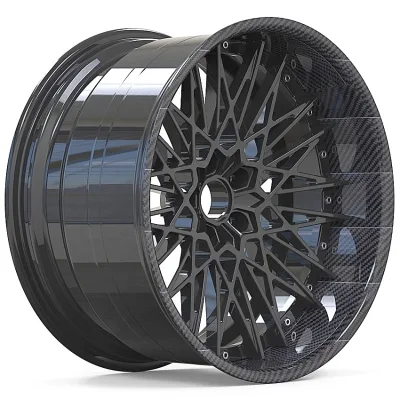 Custom 17 18 19 20 21 22Inch 2 Piece Carbon Fiber Forged Wheels 5x112 5x114.3 Concave Alloy Racing Car Rims Suit RS7 718 911