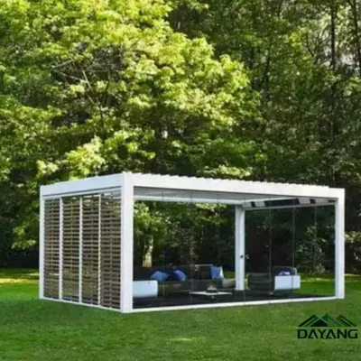 Manufacturer Wholesale the Style Can Be Customized Solar-Powered Aluminum Pavilion for Independent Studio